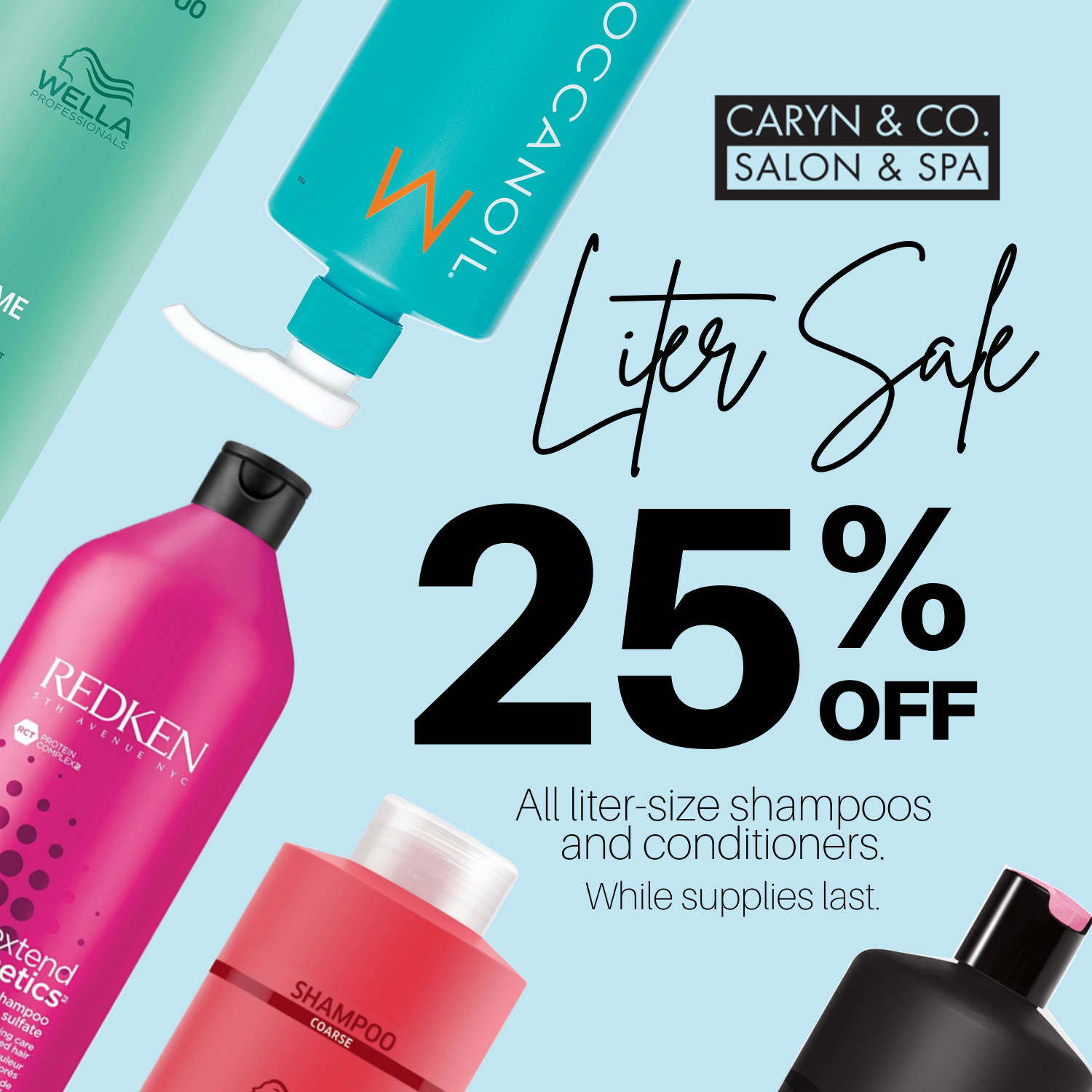 25 Off Liter Sale Caryn & Co Salon & Spa