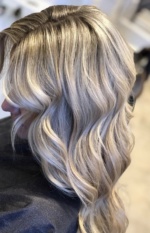 Frosty Blonde Highlighted Hair