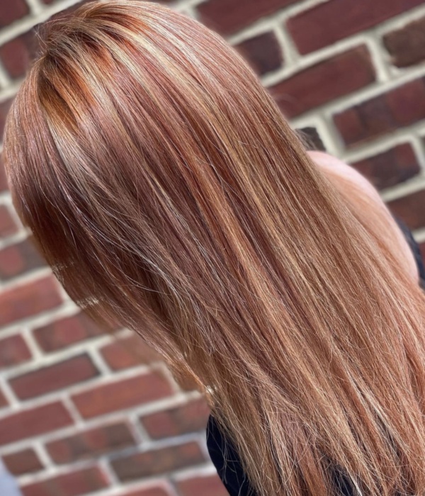Redhead with highlights